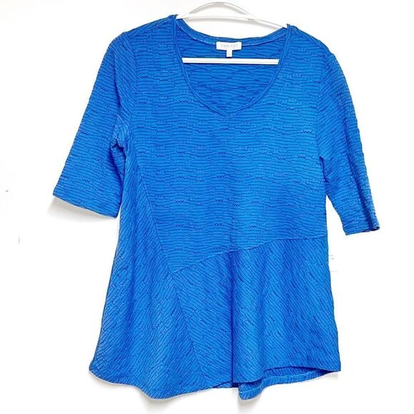 *Host Pick*NWT Habitat H58008 Cotton Swing Short Sleeve Top Womens Sz S/M - Picture 3 of 10